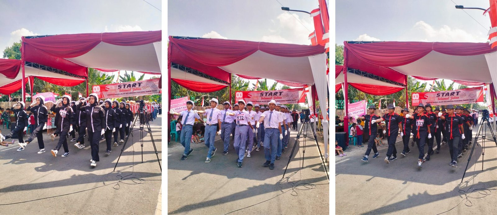 Meriahkan Lomba Gerak Jalan HUT RI ke-80, SMK Al Ikhlash Terjunkan 3 Peleton